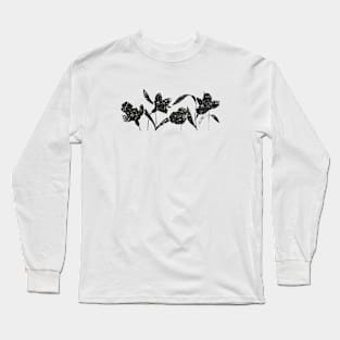 Wall Flowers BW2 -Full Size Image Long Sleeve T-Shirt